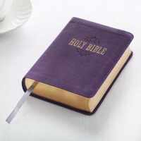 KJV Large Print Compact Purple Red Letters