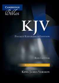 KJV Pocket Reference Bible, Black French Morocco Leather, Thumb Index, Red-letter Text, KJ243