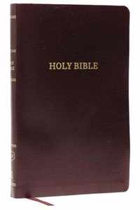 KJV, Thinline Reference Bible, Bonded Leather, Burgundy, Thumb Indexed, Red Letter, Comfort Print