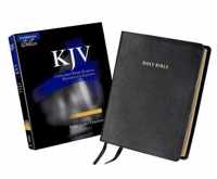 KJV Concord Wide Margin Reference Bible, Black Calf Split Leather, KJ764