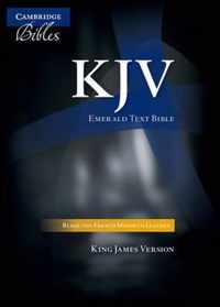 Kjv Emerald Text Edition Burgundy French Morocco Leather Kj5