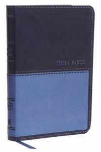 KJV, Value Thinline Bible, Compact, Leathersoft, Blue, Red Letter Edition, Comfort Print