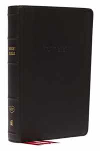 KJV Holy Bible, Personal Size Giant Print Reference Bible, Black Genuine Leather, 43,000 Cross References, Red Letter, Comfort Print