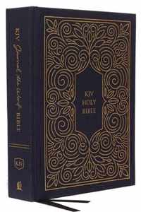 KJV, Journal the Word Bible, Hardcover, Blue, Red Letter, Comfort Print