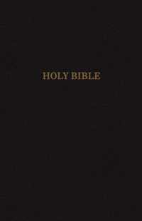 KJV, Reference Bible, Personal Size Giant Print, Bonded Leather, Black, Indexed, Red Letter Edition