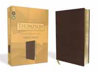 KJV, Thompson Chain-Reference Bible, Large Print, Leathersoft, Brown, Red Letter