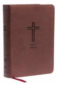 KJV, Reference Bible, Compact, Large Print, Leathersoft, Burgundy, Red Letter, Comfort Print