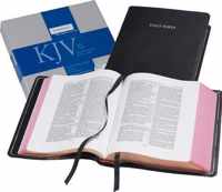 KJV Concord Wide Margin Reference Bible, Black Edge-lined Goatskin Leather, KJ766