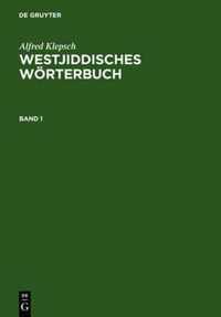 Westjiddisches Woerterbuch