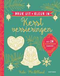 Druk uit + kleur in - Kerstversieringen