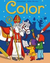 Sinterklaas Color kleurblok / Saint-Nicolas Color bloc de coloriage