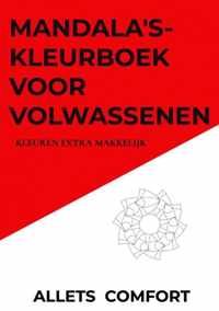 Mandala's-kleurboek voor volwassenen-Kleuren extra makkelijk-A5 Mini- Allets Comfort