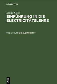 Statische Elektricitat