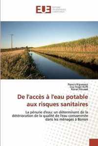 De l'acces a l'eau potable aux risques sanitaires