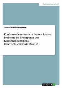 Konfirmandenunterricht heute - Soziale Probleme im Brennpunkt des Konfirmandenlebens - Unterrichtsentwürfe: Band 2