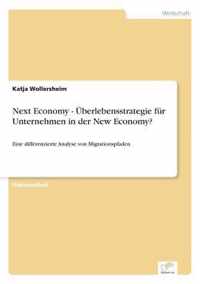 Next Economy - UEberlebensstrategie fur Unternehmen in der New Economy?