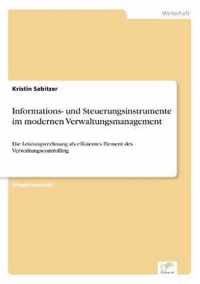 Informations- und Steuerungsinstrumente im modernen Verwaltungsmanagement