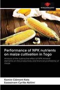 Performance of NPK nutrients on maize cultivation in Togo