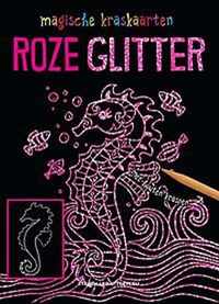 Magische kraskaarten: roze glitter