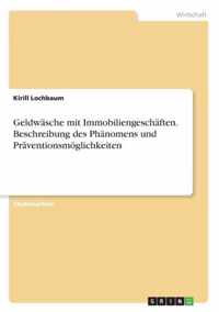 Geldwasche mit Immobiliengeschaften. Beschreibung des Phanomens und Praventionsmoeglichkeiten