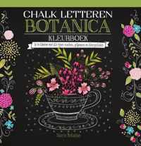 Chalk letteren Botanica kleurboek