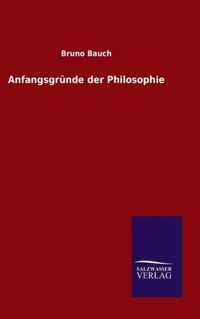 Anfangsgrunde der Philosophie