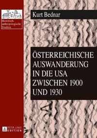 Österreichische Auswanderung in die USA zwischen 1900 und 1930