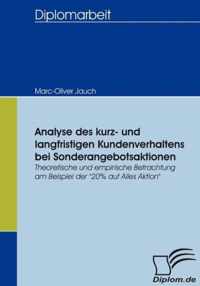 Analyse des kurz- und langfristigen Kundenverhaltens bei Sonderangebotsaktionen