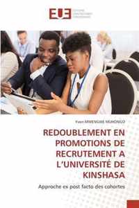 Redoublement En Promotions de Recrutement a l'Universite de Kinshasa