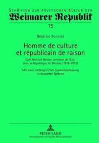 Homme de culture et républicain de raison