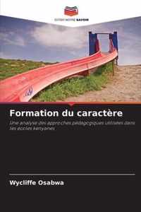 Formation du caractere