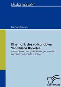 Kinematik des vollvariablen Ventiltriebs UniValve