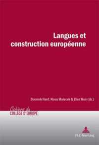 Langues et construction europeenne