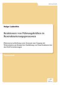 Reaktionen von Fuhrungskraften in Restrukturierungsprozessen