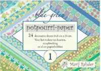 potpourri-paper nr 1 blue-green