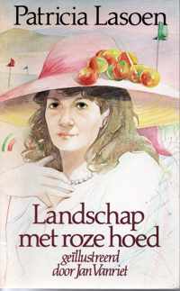 Landschap met roze hoed