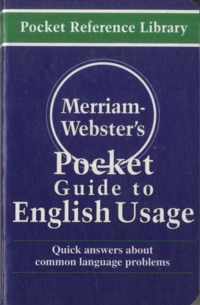 Merriam-Webster'S Pocket Guide To English Usage