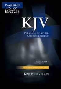 KJV Personal Concord Reference  Bible, Black French Morocco Leather, Red-letter Text, KJ463