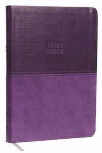 KJV, Value Thinline Bible, Large Print, Leathersoft, Purple, Red Letter, Comfort Print