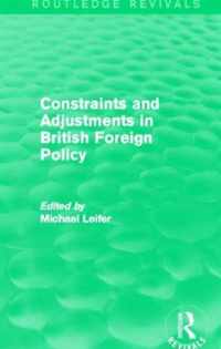 Constraints and Adjustments in British Foreign Policy (Routledge Revivals)