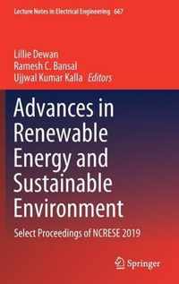 Advances in Renewable Energy and Sustainable Environment