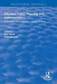 Effective Policy, Planning and Implementation: Volume 2