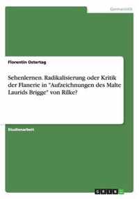 Sehenlernen. Radikalisierung oder Kritik der Flanerie in Aufzeichnungen des Malte Laurids Brigge von Rilke?