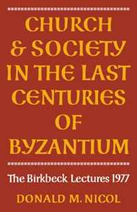 Church and Society in Byzantium