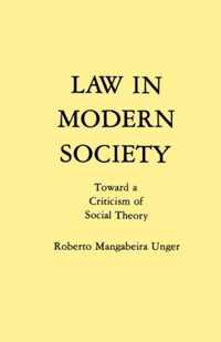 Law In Modern Society Toward A Criticism