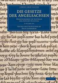 Die Gesetze Der Angelsachsen - 3 Volume Set