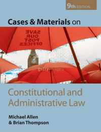 Cases And Materials On Constitutional And Administrative Law
