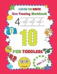 Learn to Write Line Tracing Workbook For Toddlers Ages 3-5