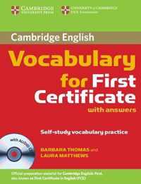 Cambridge Vocabulary For First Certificate With Answers And Audio Cd