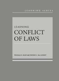 Learning Conflict of Laws